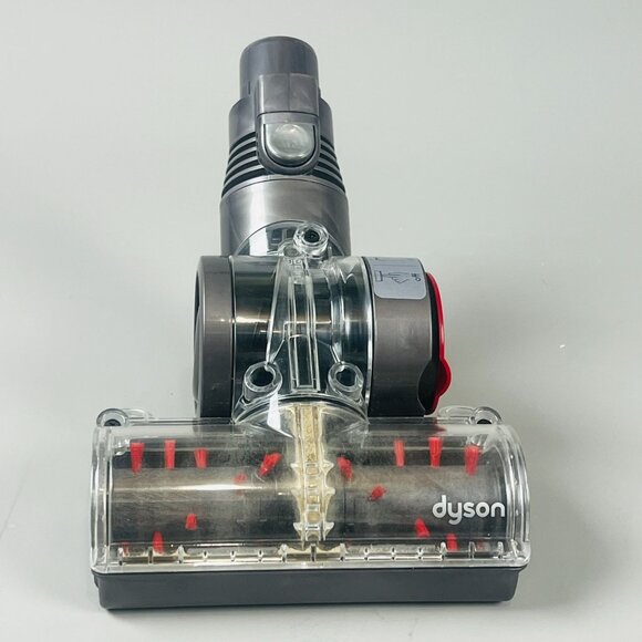 Dyson Mini Turbine Head Vacuum Attachment With Red Bristles For Deep Cleaning - Picture 1 of 9